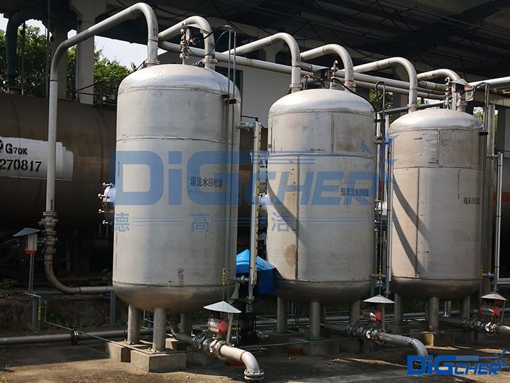 德高潔石油化工鐵路罐車自動化清洗系統回收罐